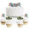 Big Dot of Happiness Set the Pace - Running - Dessert Cupcake Toppers - Track, Cross Country or Marathon Birthday Party Clear Treat Picks - Set of 24